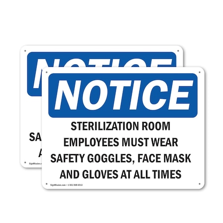 Signmission 12 in Height, 18 in Width, Plastic, Rectangle OS-2PACK-NS-P-1218-L-18468